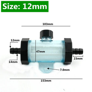 Planet Gates 1PC 8/10/12/14/18/22mm Pagoda Hose Filter Garden Irrigation Fittings Aquarium Transparent Filter Fish Tank Water Pipe Filter