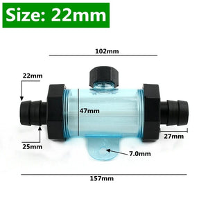 Planet Gates 1PC 8/10/12/14/18/22mm Pagoda Hose Filter Garden Irrigation Fittings Aquarium Transparent Filter Fish Tank Water Pipe Filter