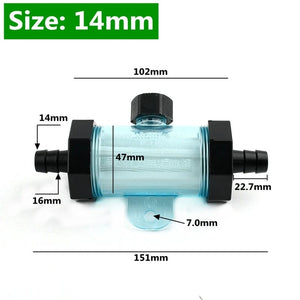 Planet Gates 1PC 8/10/12/14/18/22mm Pagoda Hose Filter Garden Irrigation Fittings Aquarium Transparent Filter Fish Tank Water Pipe Filter