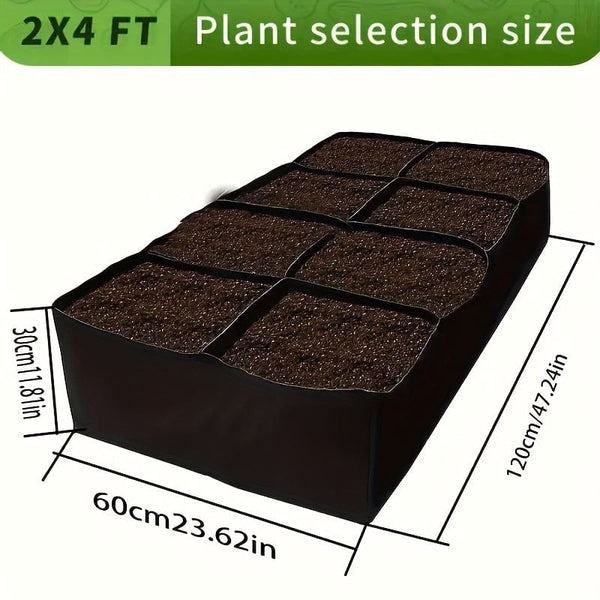 Planet Gates 1PC--A01 1pc Raised Garden Planters, Rectangle Breathable Planting Container Grow Bag, Fabric Planter Pot For Plants, Vegetables, Flowers