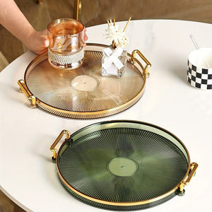 Planet Gates 1pc, Acrylic Dessert Tray, Reusable Snack Tray, Bread Tray, Cup Tray, Coffee Cup Tray, Decorative Fruit Tray, Kitchen Supplies