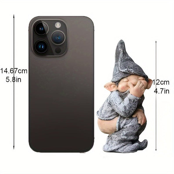 Planet Gates 1pc Add a Touch of Whimsy to Your Garden with this Adorable Naughty Knome Statue!