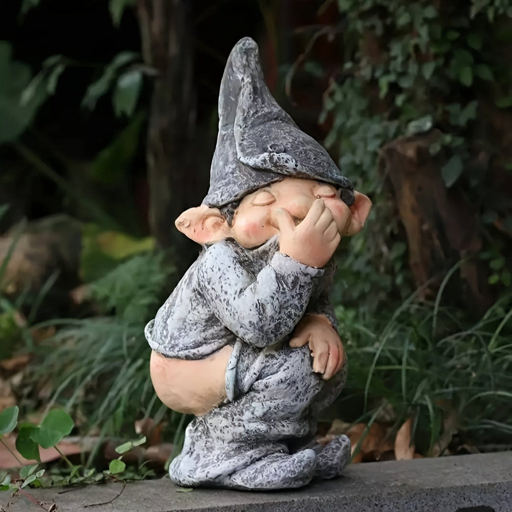 Planet Gates 1pc Add a Touch of Whimsy to Your Garden with this Adorable Naughty Knome Statue!