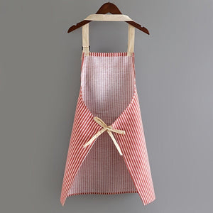 Planet Gates 1pc Adjustable Kitchen Cooking Apron Cotton And Linen Machine Washable With 2 Pockets