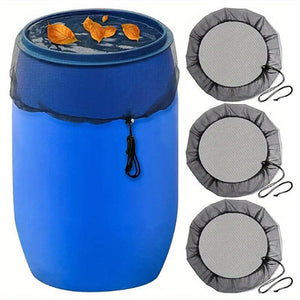 Planet Gates 1pc Adjustable Mesh Cover For Rain Barrel, Anti Falling Leaves Filter Screen, Gardening Supplies