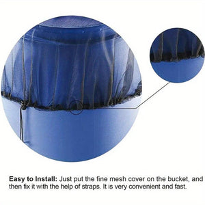 Planet Gates 1pc Adjustable Mesh Cover For Rain Barrel, Anti Falling Leaves Filter Screen, Gardening Supplies