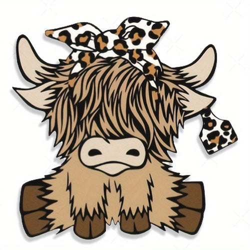 Planet Gates 1pc Adorable Highland Cow Car Stickers For Car Truck Motorcycle Laptop Water Bottle Vehicle Window Wall Cup Toolbox Guitar Scooter Decals Auto Accessories