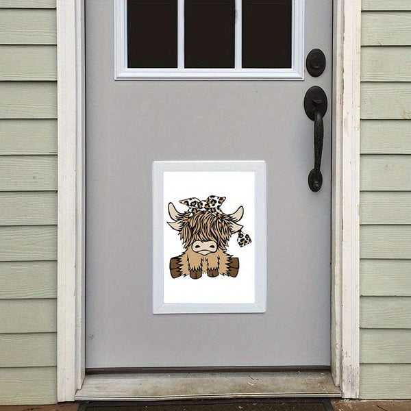 Planet Gates 1pc Adorable Highland Cow Car Stickers For Car Truck Motorcycle Laptop Water Bottle Vehicle Window Wall Cup Toolbox Guitar Scooter Decals Auto Accessories