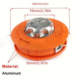 Planet Gates 1pc Alloy Universal Twister Bump Feed Line Trimmer Head Whipper Brush Cutter Brush Cutter, Thread Size M10x1.25 Left Hand Lawn Mower