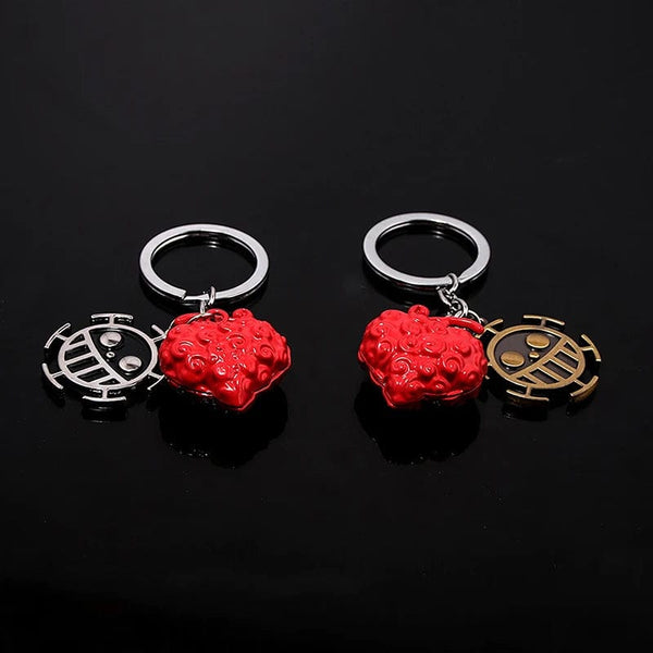 Planet Gates 1Pc Anime One Piece Action Figure Keychain Devil Fruit Straw Hat Luffy Ace Rubber Fruit Pendant Backpack Keyring Model Toy Gift