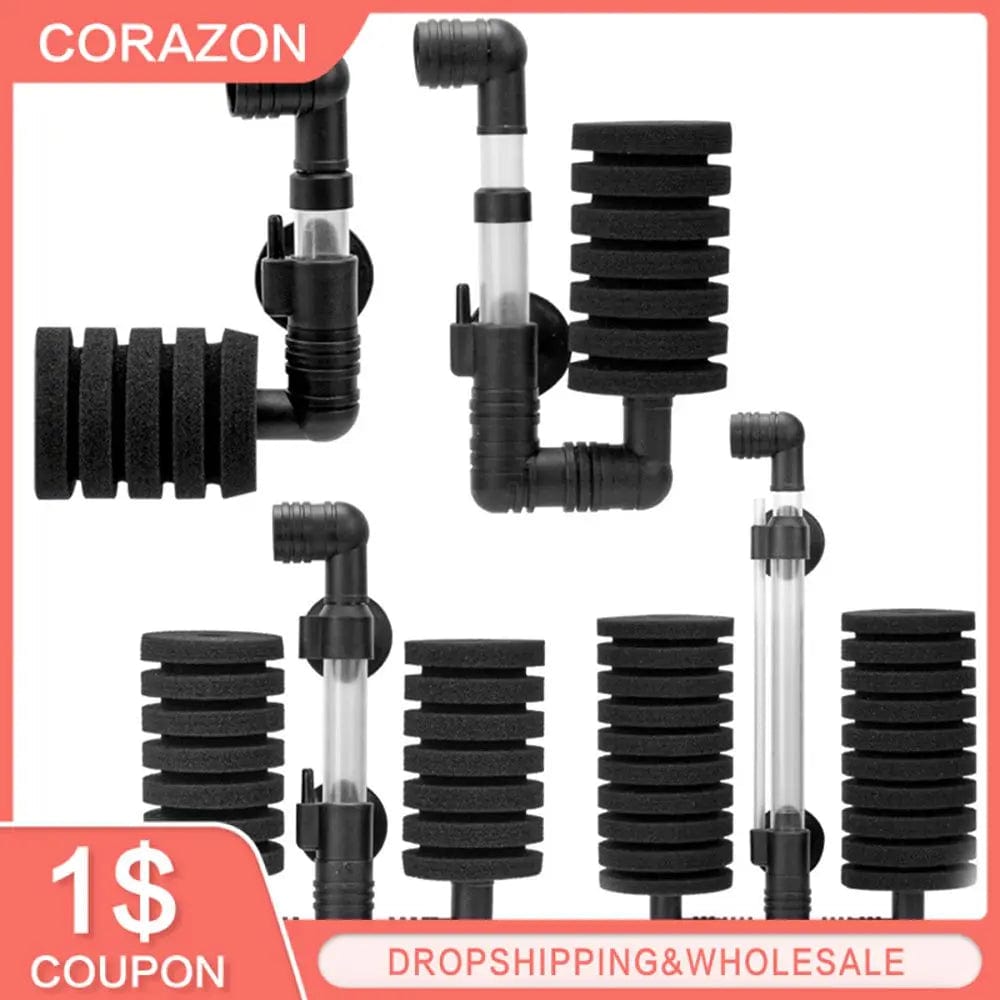 Planet Gates 1PC Aquarium Sponge Filter Fish Tank Shrimp Pond Air Pump Biochemical Sponge Filter Bio Sponge Filter Aquarium Filtration Filter