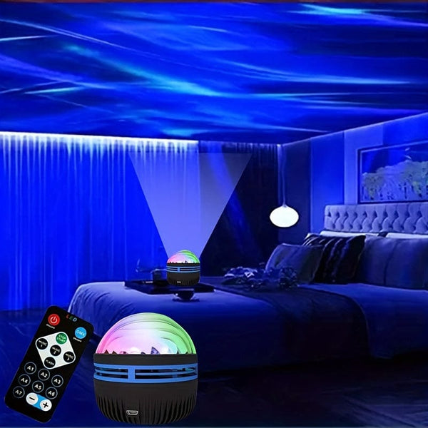 Planet Gates 1pc Arctic 1pc Northern Lights Night Light, 7 Modes Projection Remote Control For Bedroom, Christmas Decoration Home Theater, Party Birthday Gift, Atmosphere Light, StaProjector, Children Adult Room Decoration, Home Theater, Ceiling,