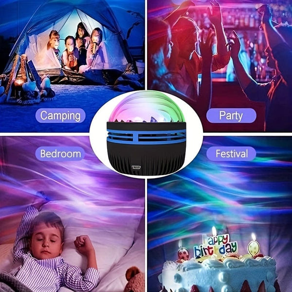 Planet Gates 1pc Arctic 1pc Northern Lights Night Light, 7 Modes Projection Remote Control For Bedroom, Christmas Decoration Home Theater, Party Birthday Gift, Atmosphere Light, StaProjector, Children Adult Room Decoration, Home Theater, Ceiling,