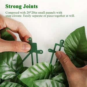 Planet Gates 1pc Artificial Hedge Faux Ivy Fence, Privacy Screen, Fake Leaf Balcony Fencing And Vine Greenly UV Wall Decoration, Outdoor Garden Decoration Fence