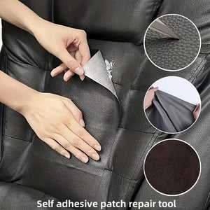 Planet Gates 1pc Artificial Leather Repair Patch, Self-adhesive Sofa Patch, Waterproof And Wear-resistant, Suitable For Furniture, Driver Seats