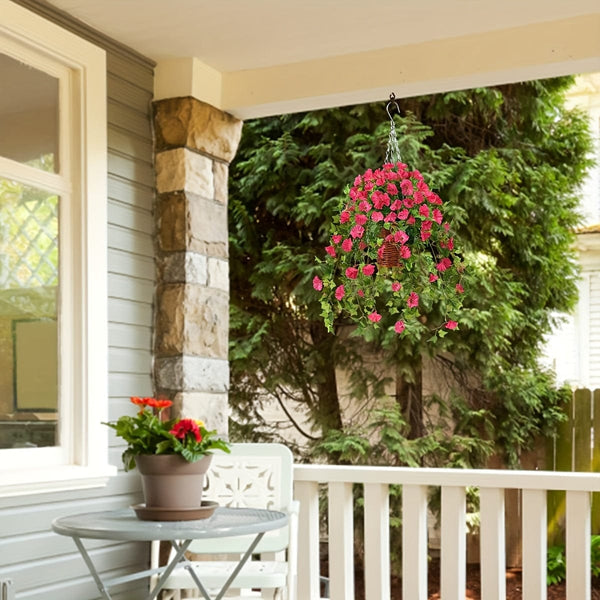 Planet Gates 1pc Artificial Petunias Flower Hanging Plant - Perfect for Outdoor/Indoor Decor!