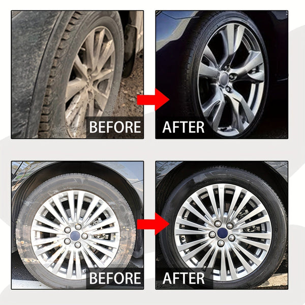 Planet Gates 1pc Automobile Tire Maintenance Cream. Tire Cleaning, Hub Decontamination, Brightening, Durable Rust Removal And Cleaning Agent