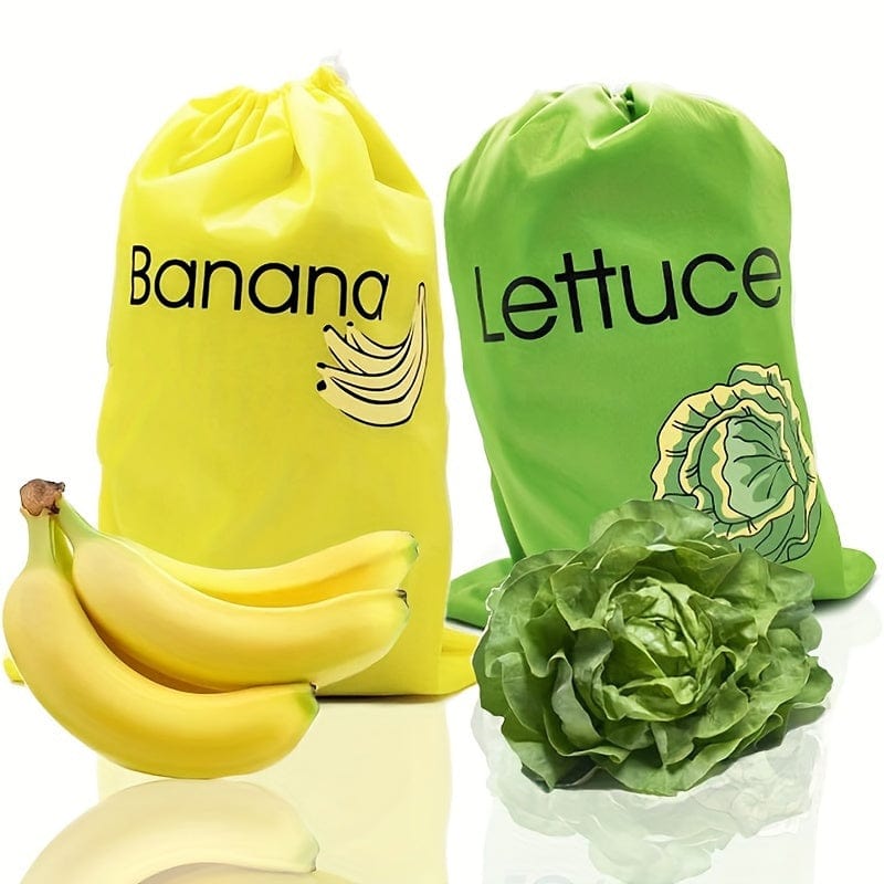 Planet Gates 1pc Banana Storage Bag, Vegetable Preservation Bag, Prevent Ripening, Banana Storage Freshness Bag, Lightweight Convenient Banana Bag And Lettuce Bag, Washable, Durable, Kitchen Supplies, Kitchen Gadgets, Cheapest Items