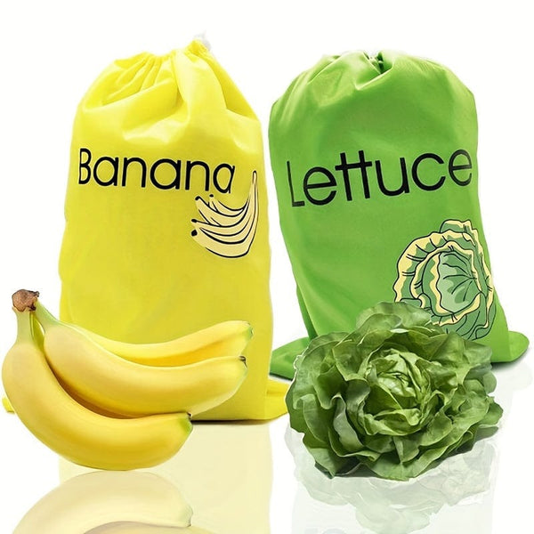 Planet Gates 1pc Banana Storage Bag, Vegetable Preservation Bag, Prevent Ripening, Banana Storage Freshness Bag, Lightweight Convenient Banana Bag And Lettuce Bag, Washable, Durable, Kitchen Supplies, Kitchen Gadgets, Cheapest Items