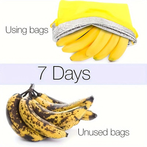 Planet Gates 1pc Banana Storage Bag, Vegetable Preservation Bag, Prevent Ripening, Banana Storage Freshness Bag, Lightweight Convenient Banana Bag And Lettuce Bag, Washable, Durable, Kitchen Supplies, Kitchen Gadgets, Cheapest Items