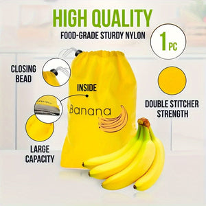 Planet Gates 1pc Banana Storage Bag, Vegetable Preservation Bag, Prevent Ripening, Banana Storage Freshness Bag, Lightweight Convenient Banana Bag And Lettuce Bag, Washable, Durable, Kitchen Supplies, Kitchen Gadgets, Cheapest Items