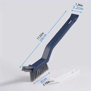 Planet Gates 1pc, Bathroom Cleaning Brush, Gap Brush, Two-in-one Small Clip Hair Window Cleaning Brush, Kitchen Multi-function Gap Brush, Cleaning Tools, Cleaning Supplies