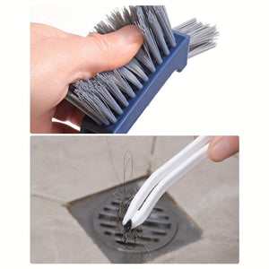 Planet Gates 1pc, Bathroom Cleaning Brush, Gap Brush, Two-in-one Small Clip Hair Window Cleaning Brush, Kitchen Multi-function Gap Brush, Cleaning Tools, Cleaning Supplies