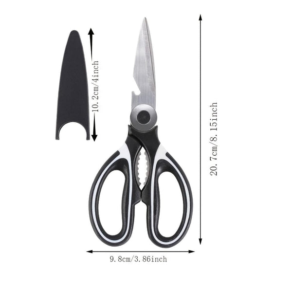 Planet Gates 1pc BBQ Scissors, Sharp Kitchen Scissors, Stainless Steel Multipurpose Shears For Meat Cutting, Kitchen Supplies