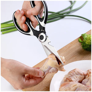 Planet Gates 1pc BBQ Scissors, Sharp Kitchen Scissors, Stainless Steel Multipurpose Shears For Meat Cutting, Kitchen Supplies