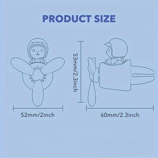 Planet Gates 1pc Bear Pilot Design Car Air Freshener, Car Interior Accessories, Car Air Vent Aroma Diffuser Clip, Car Air Vent Decoration Clip