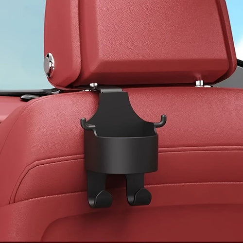 Planet Gates 1pc black 1pc Multifunctional Car Hook Water Cup Holder Storage Box Seat Back Mobile Phone Beverage Water Cup Holder Storage Car Storage Box