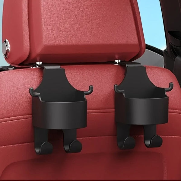 Planet Gates 1pc black 1pc Multifunctional Car Hook Water Cup Holder Storage Box Seat Back Mobile Phone Beverage Water Cup Holder Storage Car Storage Box