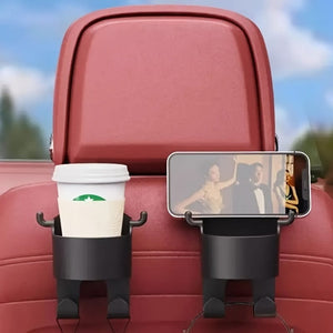 Planet Gates 1pc black 1pc Multifunctional Car Hook Water Cup Holder Storage Box Seat Back Mobile Phone Beverage Water Cup Holder Storage Car Storage Box