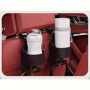 Planet Gates 1pc black 1pc Multifunctional Car Hook Water Cup Holder Storage Box Seat Back Mobile Phone Beverage Water Cup Holder Storage Car Storage Box