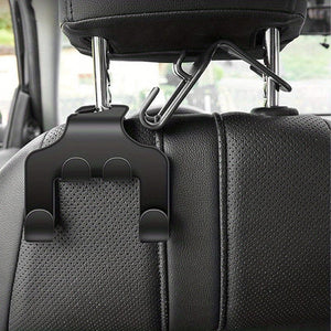 Planet Gates 1pc Black Hook Car Interior Rear Seat Back, Portable Seat Back Hook