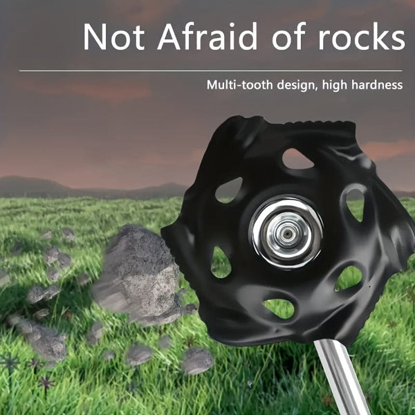 Planet Gates 1pc Black Weeding Tray 1pc Weeding Tray Lawn Mower Blade General Purpose Dragon Claw Tray Garden Tool Accessories Weed Brush Cutting For Lawn Mower, Black