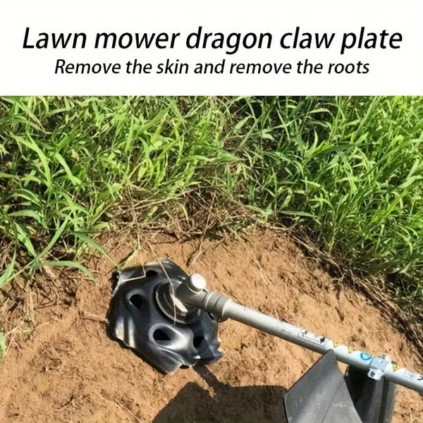 Planet Gates 1pc Black Weeding Tray 1pc Weeding Tray Lawn Mower Blade General Purpose Dragon Claw Tray Garden Tool Accessories Weed Brush Cutting For Lawn Mower, Black