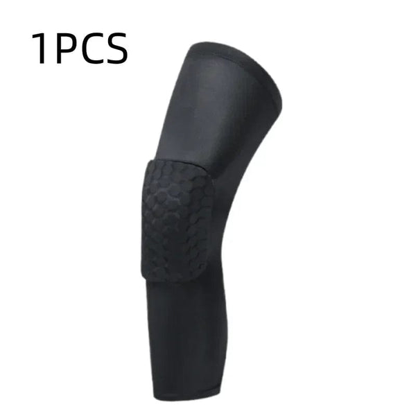 Planet Gates 1PC Black / XXL Basketball Volleyball Knee Pads Honeycomb Foam Support Compression Leg Sleeve Knee Brace Support Sport Kneepad Fitness Equipmet