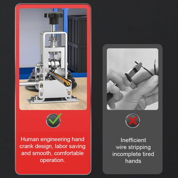 Planet Gates 1PC Blade ONLY Portable Wire Stripper Manual Wire Stripping Tool 1-25mm Cable Electric Peeling Machine with Hand Crank Hand Electric Drill