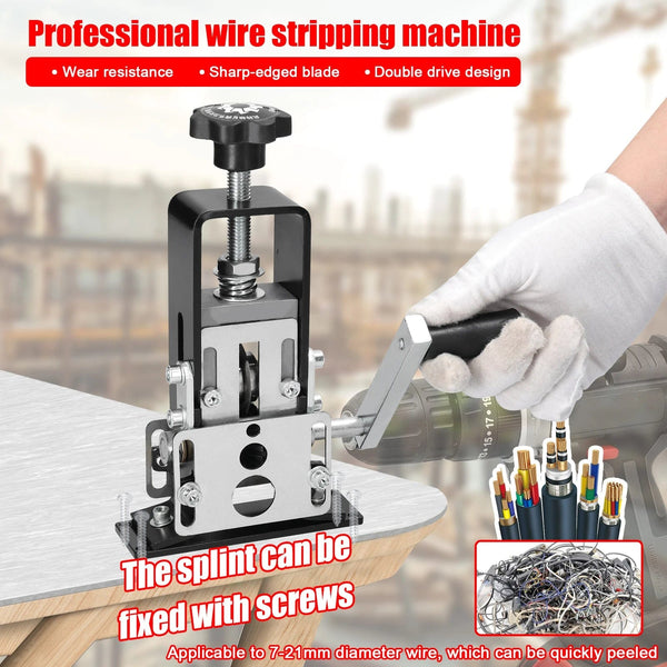 Planet Gates 1PC Blade ONLY Portable Wire Stripper Manual Wire Stripping Tool 1-25mm Cable Electric Peeling Machine with Hand Crank Hand Electric Drill