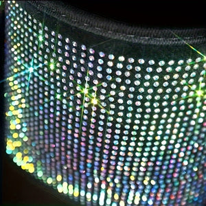 Planet Gates 1pc Bling Rhinestones Car Trash Can, Car Seat Back Hanging Storage Bag, Car Garbage Can, Multifunctional Storage Bag, Car Interior Accessories