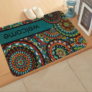 Planet Gates 1pc Bohemian Stylish Doormat, Retro Pattern Carpet, Machine Washable Rug, Suitable For Home Decor Room Accessories Bedroom Living Room Reading Room Bedside Accessories