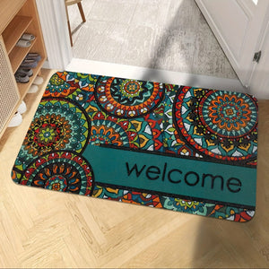 Planet Gates 1pc Bohemian Stylish Doormat, Retro Pattern Carpet, Machine Washable Rug, Suitable For Home Decor Room Accessories Bedroom Living Room Reading Room Bedside Accessories