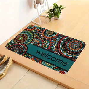 Planet Gates 1pc Bohemian Stylish Doormat, Retro Pattern Carpet, Machine Washable Rug, Suitable For Home Decor Room Accessories Bedroom Living Room Reading Room Bedside Accessories