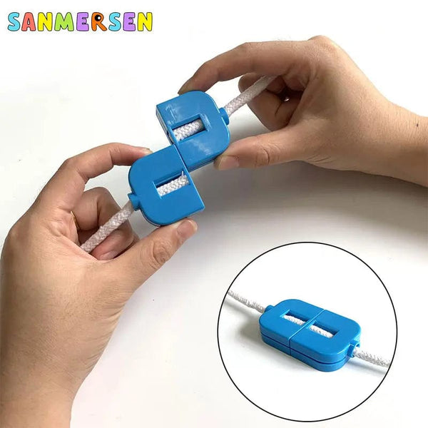 Planet Gates 1PC Broken Rope Restoration Close-up Magic Trick Children's Novelty Prop Toy Finger Easy Operate Kids Street Magician Tricks