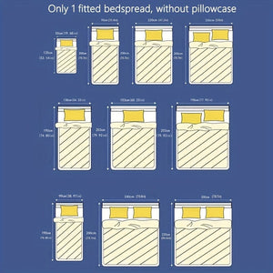 Planet Gates 1pc Brushed Fitted Sheet, Soft Comfortable Heart Print Bedding Fitted Sheet, For Bedroom, Guest Room, With Deep Pocket, Fitted Bed Sheet Only, Without Pillowcase