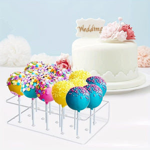 Planet Gates 1pc Cake Pop Holder, Clear Acrylic Cake Pop Stand Display For Weddings Baby Showers Birthday Parties Anniversaries Halloween Candy Decorative