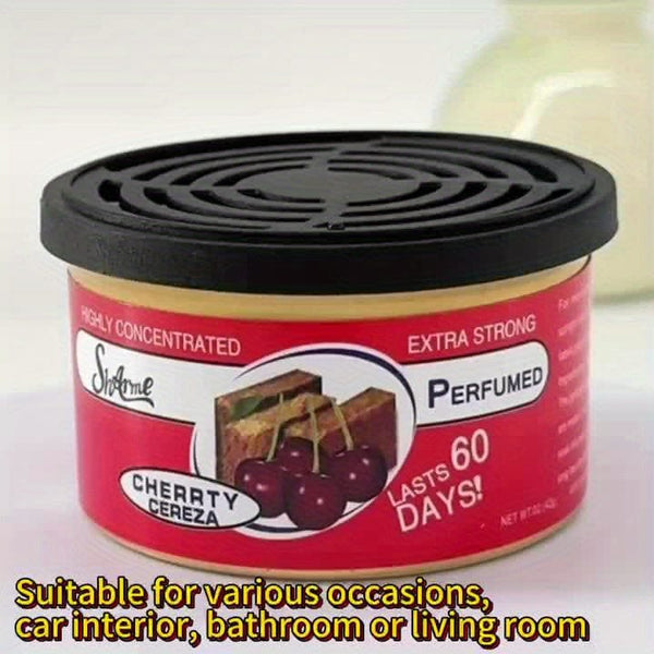 Planet Gates 1pc Car Air Freshener Jar, Jasmine/ Strawberry/ Bubble Gum/ Vanilla Cherry Aroma Diffuser, Car Interior Accessories