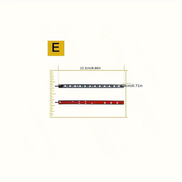 Planet Gates 1pc Car Atmosphere Light, Wireless Remote Control RGB Foot Light, 48LED APP Adjustable Color Atmosphere Light, 4 In 1 Music Light