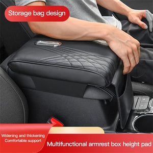 Planet Gates 1pc Car Central Control Armrest Memory Foam Armrest Heightening Pad, Lengthened Central Armrest Box Pad
